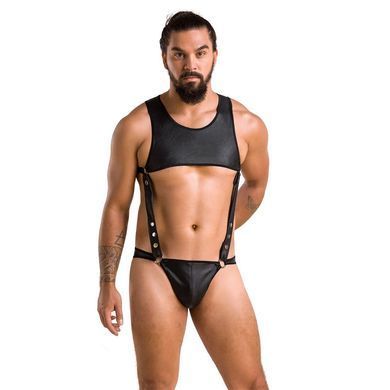 Замовити анонімно: Чоловіче шкіряне боді Passion 056 ADAM XXL/XXXL Black, заклепки Чоловіче шкіряне боді Passion 056 ADAM XXL/XXXL Black, заклепки — купити в інтим-бутику EroticToys