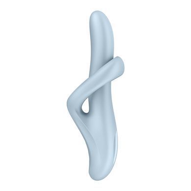 Вібратор з ротацією Satisfyer Heat Flex 4 Blue, підігрів до 39&deg;C &mdash; купити в інтим-бутику EroticToys