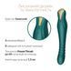 Смартвібратор-пульсатор Zalo &mdash; King Turquoise Green, кристал Swarovski в інтим-бутику EroticToys