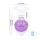 Анальна пробка Liebe Seele Heart-shaped Crystal Anal Plug - Purple Small в інтим-бутику EroticToys