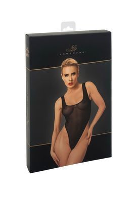 Замовити анонімно: Боді Noir Handmade F322 Paparazzi, XL, прозоре, низ стрінги, високі вирізи Боді Noir Handmade F322 Paparazzi, XL, прозоре, низ стрінги, високі вирізи — купити в інтим-бутику EroticToys