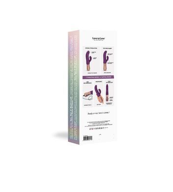 Подвійний пульсатор-кролик Love To Love SASSY BUNNY - PURPLE RAIN &mdash; купити в інтим-бутику EroticToys