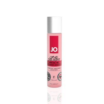 Гель для оральних пестощів JO Oral Delight &mdash; Strawberry Sensation (30 мл), ефект холод-тепло &mdash; купити в інтим-бутику EroticToys