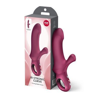Пульсатор Fun Factory Bi Stronic Curve Wine Red &mdash; купити в інтим-бутику EroticToys