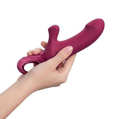 Пульсатор Fun Factory Bi Stronic Curve Wine Red &mdash; купити в інтим-бутику EroticToys