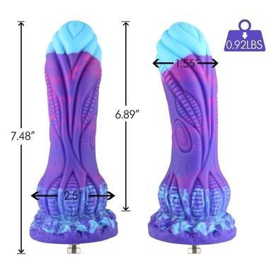 Фалоімітатор для секс-машин Hismith 7.48&Prime; Silicone Dildo HSA140 Monster Series, система KlicLok &mdash; купити в інтим-бутику EroticToys