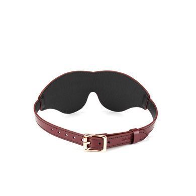 Шкіряна маска на очі Liebe Seele Wine Red Blindfold &mdash; купити в інтим-бутику EroticToys