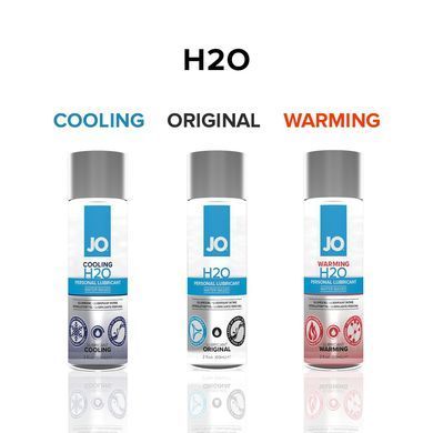 Охолоджувальна змазка на водній основі JO H2O COOLING (120 мл) з ментолом, рослинний гліцерин &mdash; купити в інтим-бутику EroticToys