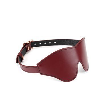 Шкіряна маска на очі Liebe Seele Wine Red Blindfold &mdash; купити в інтим-бутику EroticToys