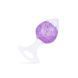 Анальна пробка Liebe Seele Heart-shaped Crystal Anal Plug - Purple Medium в інтим-бутику EroticToys