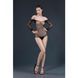 Сітчасте боді зі стразами Moonlight Model 09 XS-L Black, відкриті плечі в інтим-бутику EroticToys