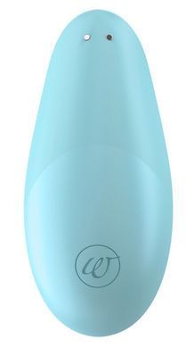 Вакуумний кліторальний стимулятор Womanizer Liberty Blue, магнітна кришка, 2 насадки &mdash; купити в інтим-бутику EroticToys