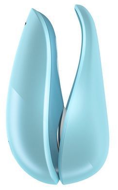 Вакуумний кліторальний стимулятор Womanizer Liberty Blue, магнітна кришка, 2 насадки &mdash; купити в інтим-бутику EroticToys