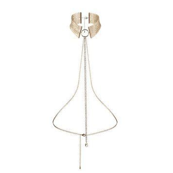 Намисто-комір Bijoux Indiscrets Desir Metallique Collar - Gold &mdash; купити в інтим-бутику EroticToys