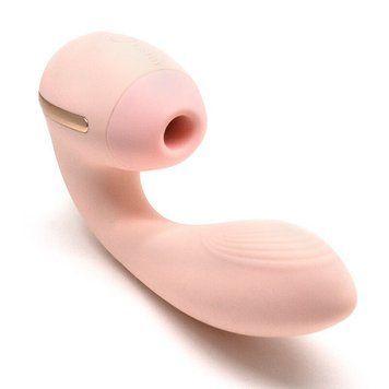Вакуумний вібратор KISTOY Tina Mini Light Pink, вагінально-кліторальний &mdash; купити в інтим-бутику EroticToys