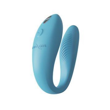 Смарт-вібратор для пар We-Vibe Sync GO Turquoise, тревел-кейс &mdash; купити в інтим-бутику EroticToys