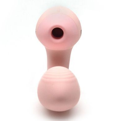 Вакуумний вібратор KISTOY Tina Mini Light Pink, вагінально-кліторальний &mdash; купити в інтим-бутику EroticToys