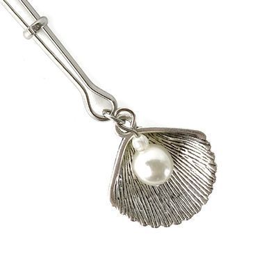 Затискач для клітора Art of Sex - Clit Clamp Silver Pearl &mdash; купити в інтим-бутику EroticToys