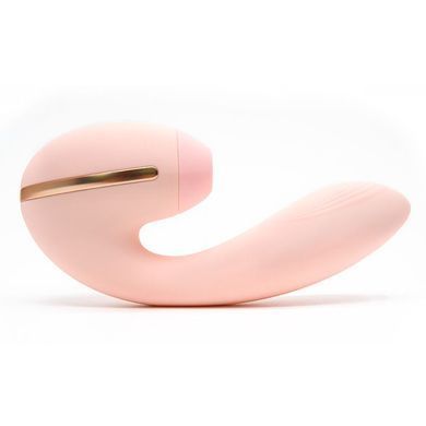 Вакуумний вібратор KISTOY Tina Mini Light Pink, вагінально-кліторальний &mdash; купити в інтим-бутику EroticToys