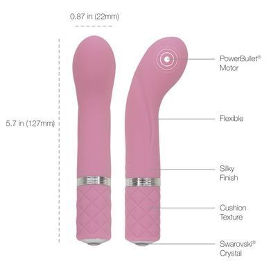 Розкішний вібратор Pillow Talk - Racy Pink з кристалом Swarovski для точки G, подарункове паковання &mdash; купити в інтим-бутику EroticToys