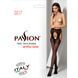 Колготки-бодістокінги з відкритим доступом Passion S017 One Size, Black, імітація панчіх та пояса в інтим-бутику EroticToys