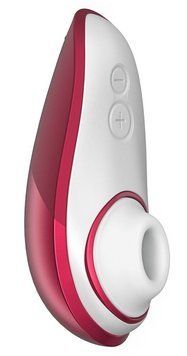 Вакуумний кліторальний стимулятор Womanizer Liberty Red, магнітна кришка, 2 насадки &mdash; купити в інтим-бутику EroticToys