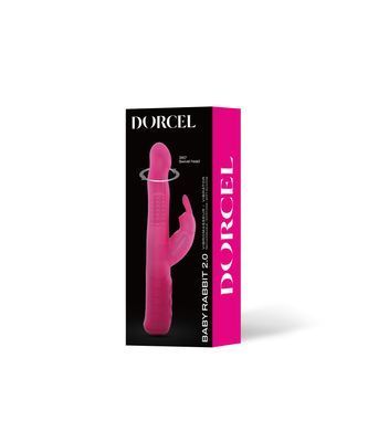 Вібратор-кролик Dorcel Baby Rabbit Magenta 2.0 з перлинним масажем і головкою, що обертається &mdash; купити в інтим-бутику EroticToys