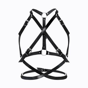 Портупея жіноча Art of Sex - Agnessa Leather harness, Чорний XS-M &mdash; купити в інтим-бутику EroticToys