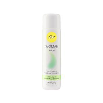 Лубрикант на водній основі pjur Woman Aloe 100 мл, з екстрактом алое, зволожувальний, без парабенів &mdash; купити в інтим-бутику EroticToys