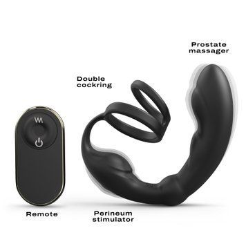 Масажер простати Dorcel P-Ring з ерекційним кільцем та пультом ДК &mdash; купити в інтим-бутику EroticToys