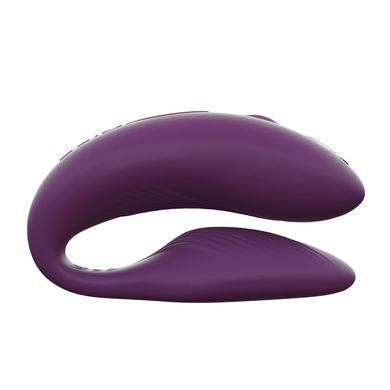 Смарт-вібратор для пар We-Vibe Chorus Purple, сенсорне керування вібраціями стисненням пульта &mdash; купити в інтим-бутику EroticToys