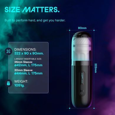 Смарт-мастурбатор Kaotik Labs The Shockwave, режим edging, імітація фрикцій &mdash; купити в інтим-бутику EroticToys