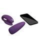 Смарт-вібратор для пар We-Vibe Chorus Purple, сенсорне керування вібраціями стисненням пульта в інтим-бутику EroticToys