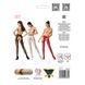Колготки-бодістокінги з відкритим доступом Passion S017 One Size, Red, імітація панчіх та пояса в інтим-бутику EroticToys