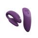 Смарт-вібратор для пар We-Vibe Chorus Purple, сенсорне керування вібраціями стисненням пульта в інтим-бутику EroticToys