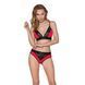 Трусики з широкою гумкою і мереживом Passion PS001 PANTIES S, red-black в інтим-бутику EroticToys