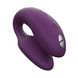 Смарт-вібратор для пар We-Vibe Chorus Purple, сенсорне керування вібраціями стисненням пульта в інтим-бутику EroticToys
