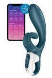 Смарт вібратор-кролик Satisfyer Hug Me Bluegrey, 2 мотори, діаметр 4,2см, широка кліторальна частина &mdash; купити в інтим-бутику EroticToys