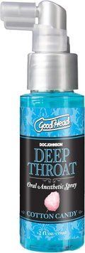 Спрей для мінету Doc Johnson GoodHead DeepThroat - Cotton Candy 59 мл (м'яте паковання!!!) &mdash; купити в інтим-бутику EroticToys