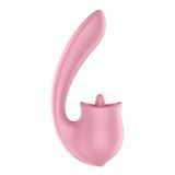 Вагінально-кліторальний вібратор Satisfyer Tongue Genius з язичком &mdash; купити в інтим-бутику EroticToys