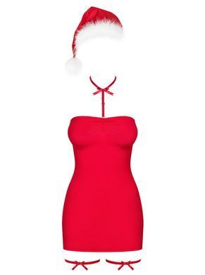 Сорочка Obsessive Kissmas chemise red 2XL/3XL &mdash; купити в інтим-бутику EroticToys