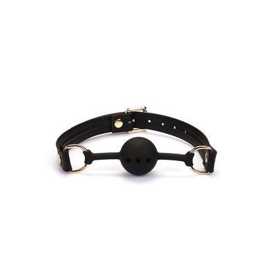 Кляп Liebe Seele Black Organosilicon Ball Gag &mdash; купити в інтим-бутику EroticToys