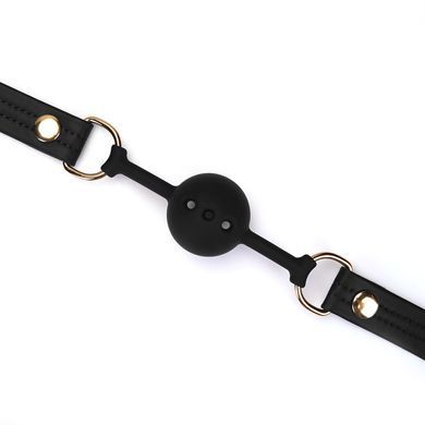 Кляп Liebe Seele Black Organosilicon Ball Gag &mdash; купити в інтим-бутику EroticToys