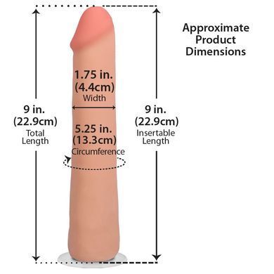 Фалоімітатор Doc Johnson The Realistic Cock ULTRASKYN - 9 Inch Vanilla &mdash; купити в інтим-бутику EroticToys