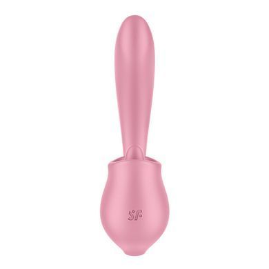 Вагінально-кліторальний вібратор Satisfyer Tongue Genius з язичком &mdash; купити в інтим-бутику EroticToys