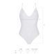 Боді з ажурним декором та відкритим кроком Passion URSULA BODY L/XL, white в інтим-бутику EroticToys