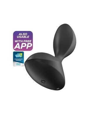 Замовити анонімно: Анальна смарт-пробка з вібрацією Satisfyer Sweet Seal Black Анальна смарт-пробка з вібрацією Satisfyer Sweet Seal Black — купити в інтим-бутику EroticToys