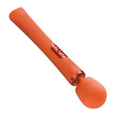 Вібромасажер Fun Factory VIM Vibrating Wand Orange, суперпотужний та легкий, до 6 годин роботи &mdash; купити в інтим-бутику EroticToys