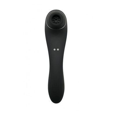 Вакуумний стимулятор з вібрацією Wooomy Smoooch Black Clitoral Suction & Vibration &mdash; купити в інтим-бутику EroticToys