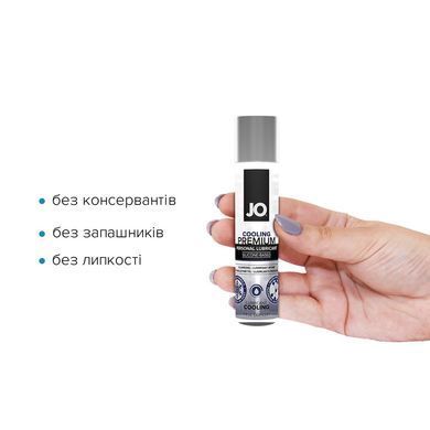 Охолоджувальний лубрикант на силіконовій основі JO PREMIUM &mdash; COOLING (30 мл) &mdash; купити в інтим-бутику EroticToys